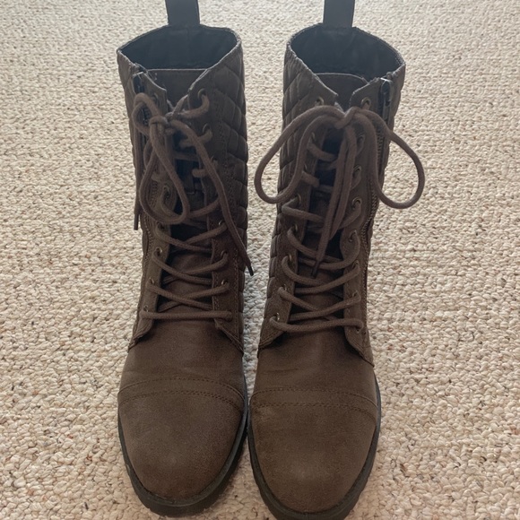 Mossimo Supply Co. Shoes - Brown Combat Boots